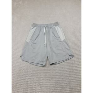 Under Armour Shorts Mens Small Gray Heatgear Fitted Active Shorts